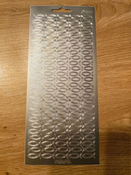 Sticker Motivsticker kleine FISCHE in Silber